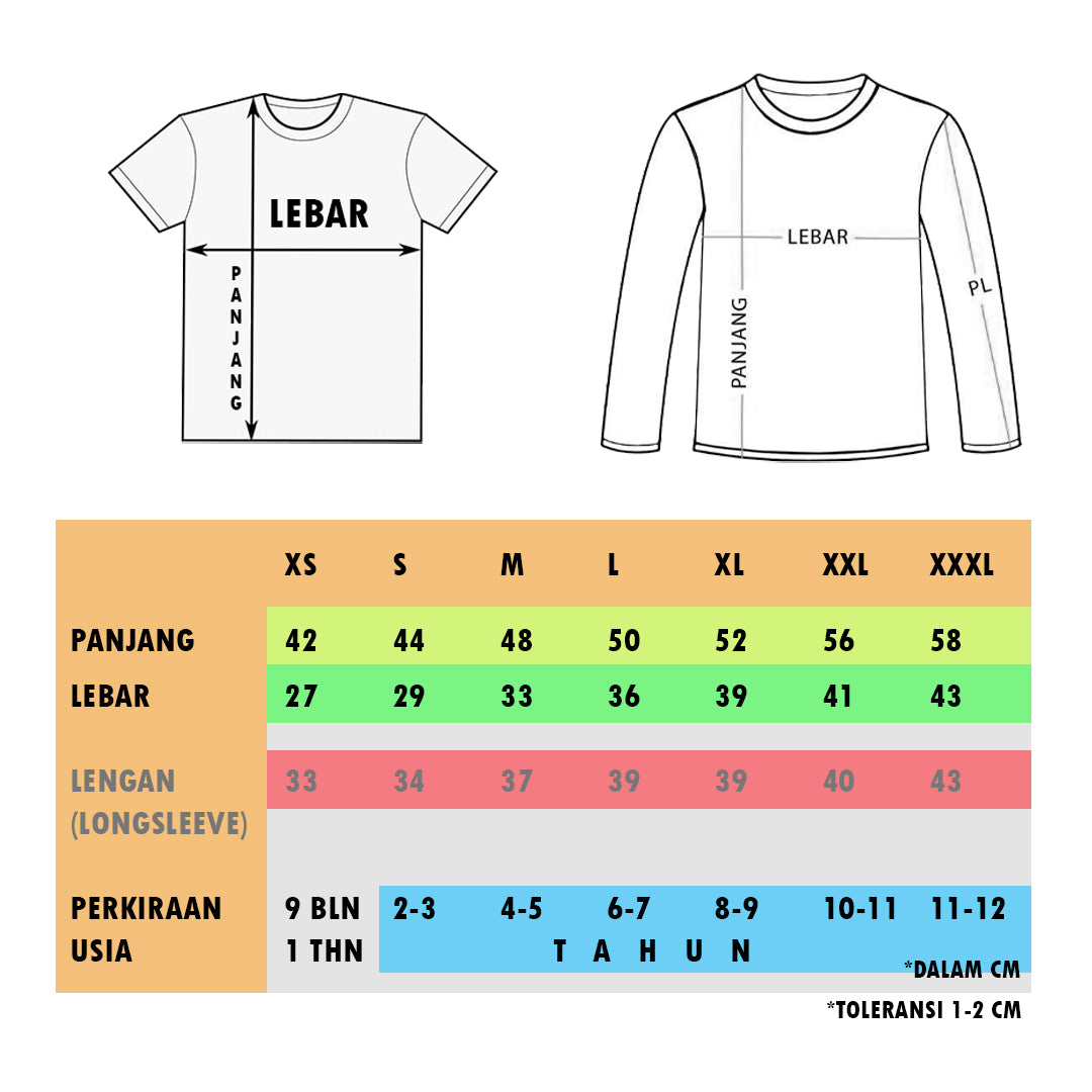 Official Merchandise Baju Anak Serigala Malam Short Sleeves