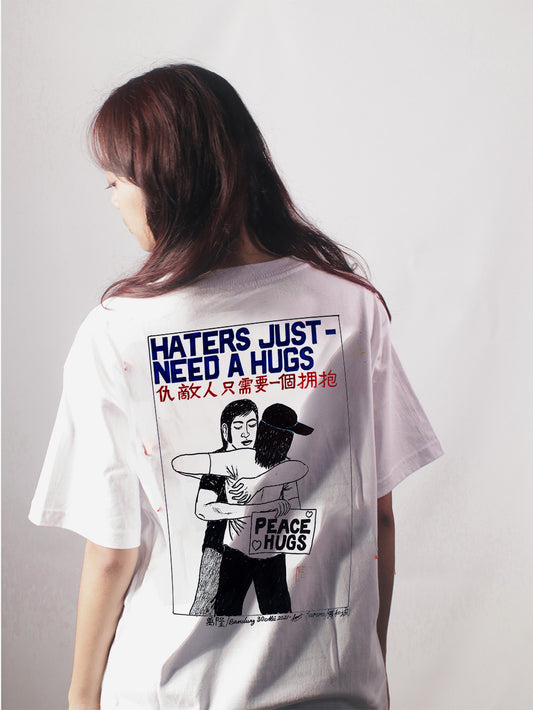 Official Tees Dewasa From Seni Kanji - Haters Just Need A Hugs