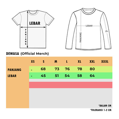 Official Merchandise Baju Dewasa Jeruji - W96