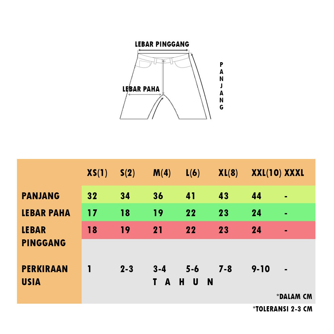 Celana Pendek Anak Boardshort Army